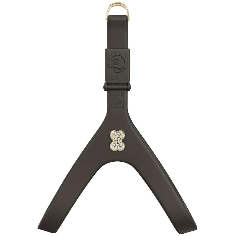 Graphite Swarovski Harness - Gold/Clear